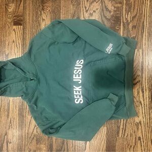 Green 'Seek Jesus' Hoodie